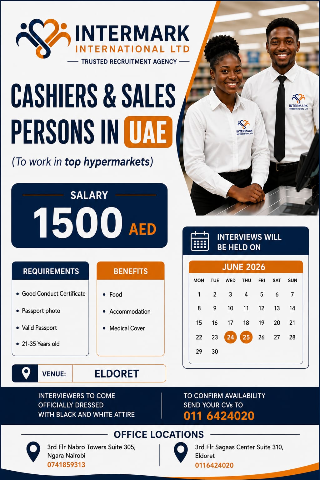 Cashiers & Sales Persons in UAE